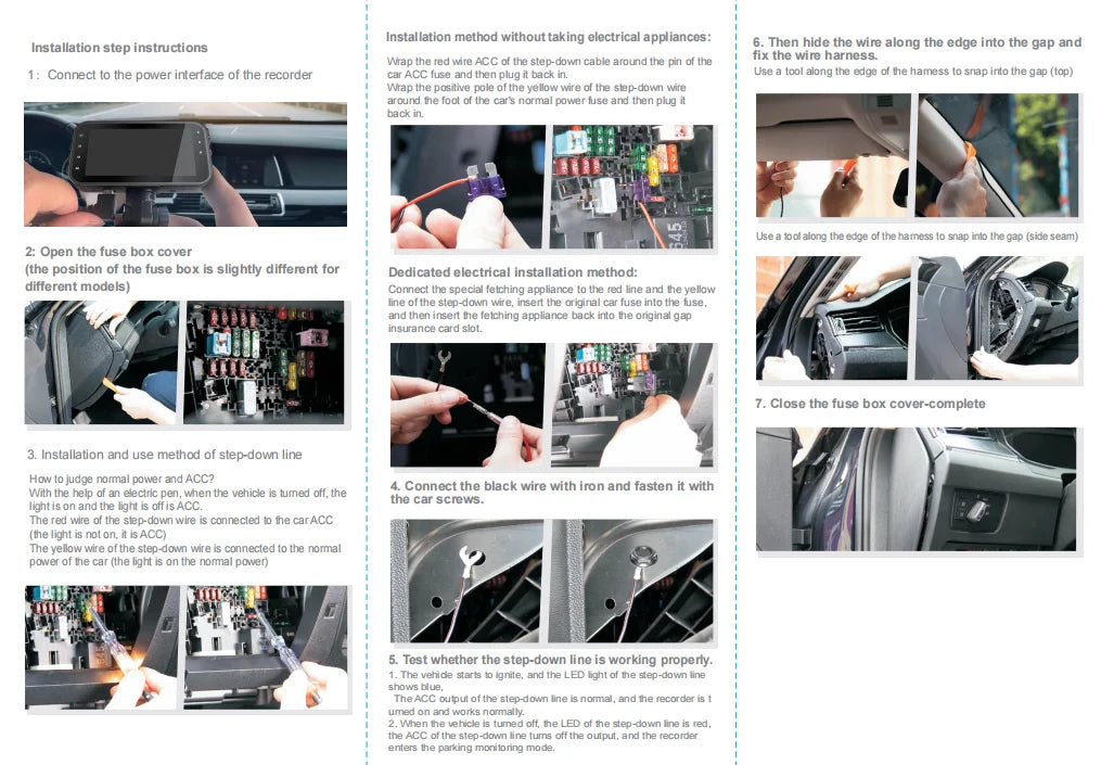 Dual Dashcam Wifi 1080P (Front+Interior+Night Vision)